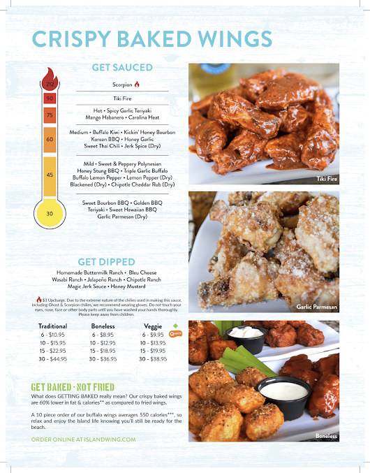 Menu Island Wing Company Kissimmee - 28