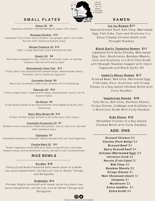 Menu Iso Iso Ramen & Bar - 21