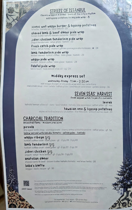 Menu Istanbul Hawai'i - 29