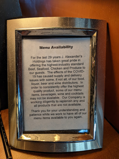 Menu J. Alexander's Restaurant - 28