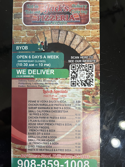 Menu Jacks Pizzeria - 12