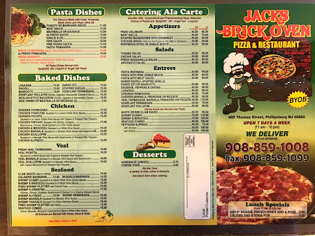Menu Jacks Pizzeria - 16