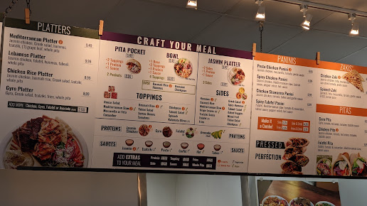Menu Jasmin & Olivz Mediterranean - Ncsu - 24