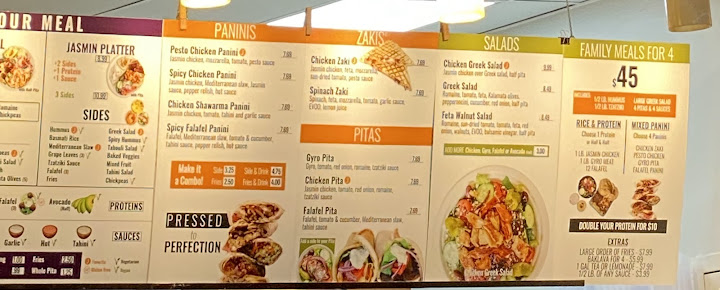 Menu Jasmin & Olivz Mediterranean - Ncsu - 25