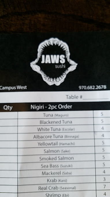 Menu Jaws Sushi - 20