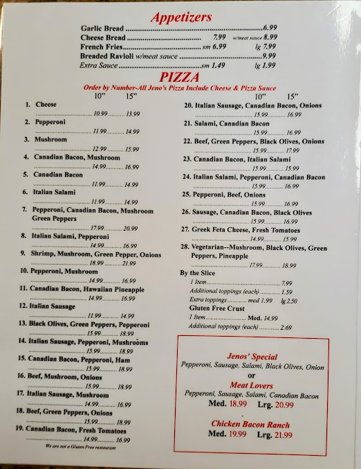 Menu Jenos Restaurant Italian - 29