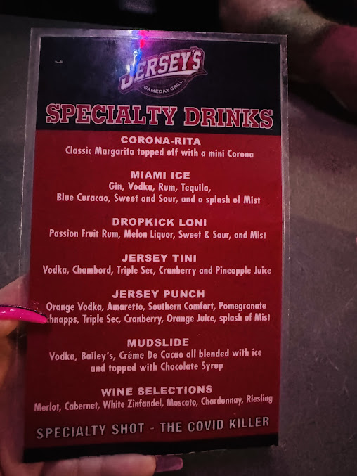 Menu Jerseys Gameday Grill - 20