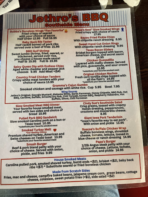 Menu Jethros Bbq Southside - 15