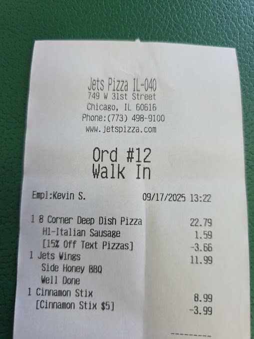 Menu Jet's Pizza - 21