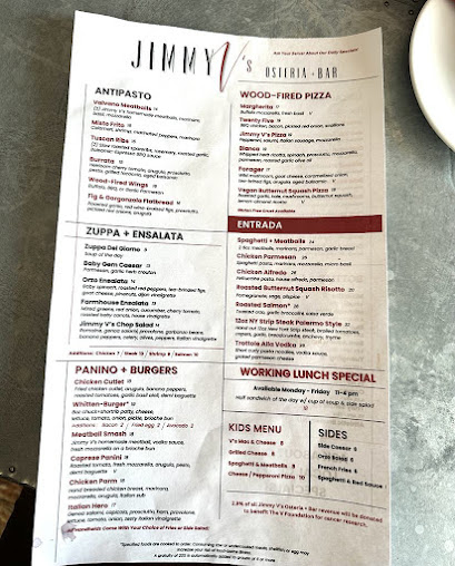 Menu Jimmy V's Osteria & Bar - 20