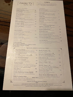 Menu Jimmy V's Osteria & Bar - 27