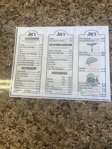 Menu Joe's Grill - 27