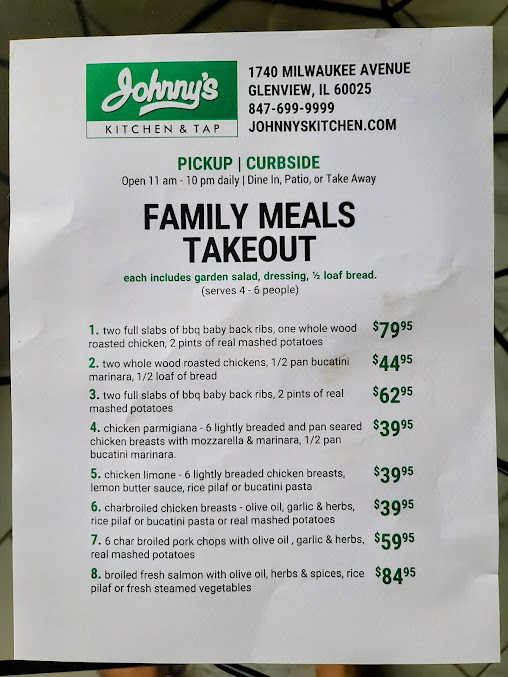 Menu Johnny's Kitchen And Tap - 21