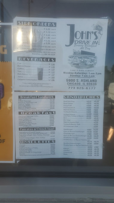 Menu John's Drive-In - 21