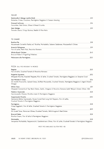 Menu Jules - 21