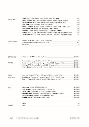 Menu Jules - 25