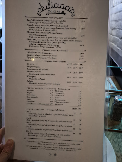 Menu Juliana’s - 27