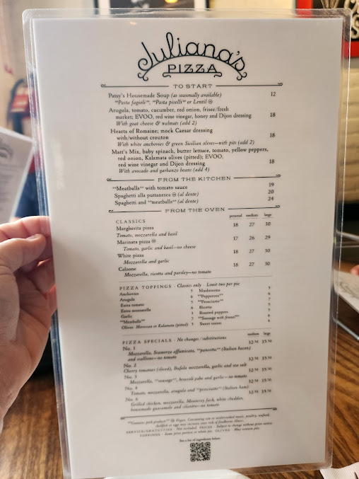 Menu Juliana’s - 29
