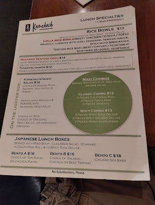 Menu Kamehachi - Northbrook - 28
