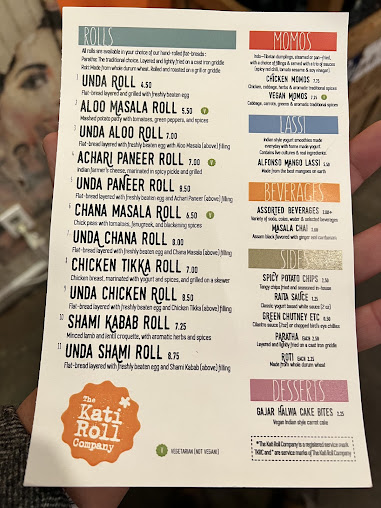 Menu Kathi Roll On The Falls - 28