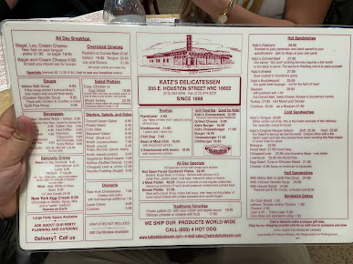 Menu Katz's Delicatessen - 22