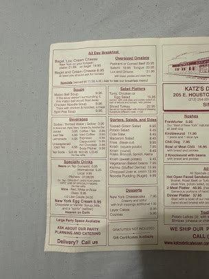 Menu Katz's Delicatessen - 24