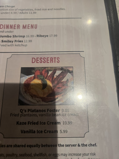 Menu Kaze Japanese Steakhouse - 24