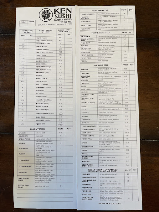 Menu Ken Sushi Asian Bistro - 20