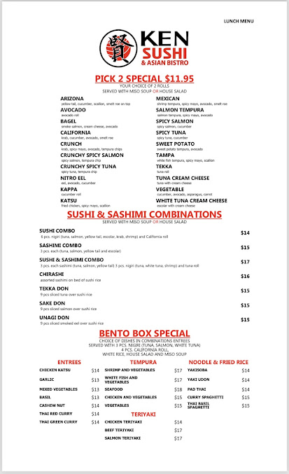 Menu Ken Sushi Asian Bistro - 23