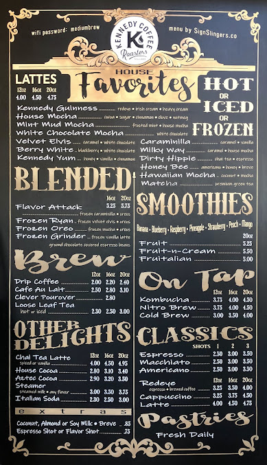 Menu Kennedy Coffee Roasting Company - 27