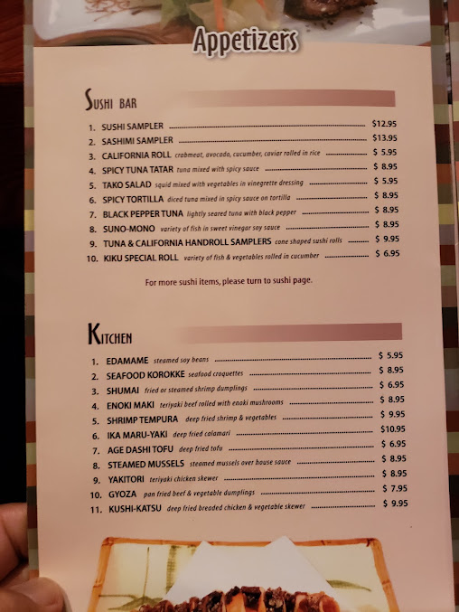 Menu Kiku Alpine Restaurant - 19