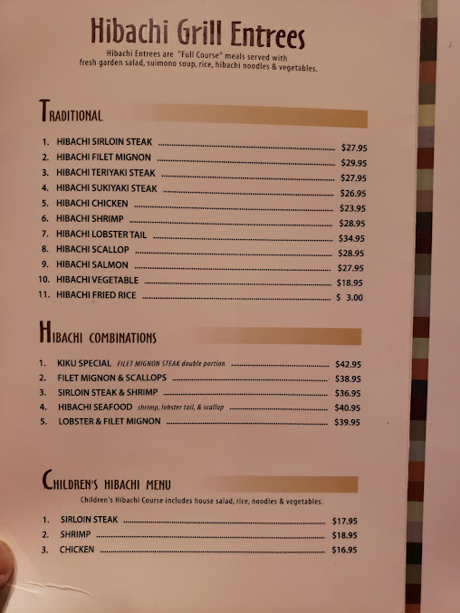Menu Kiku Alpine Restaurant - 20