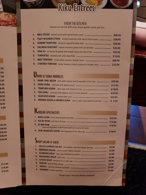 Menu Kiku Alpine Restaurant - 25