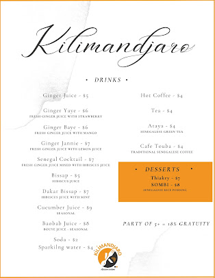 Menu Kilimandjaro Restaurant - 23