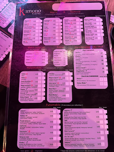 Menu Kimono Sushi - 24