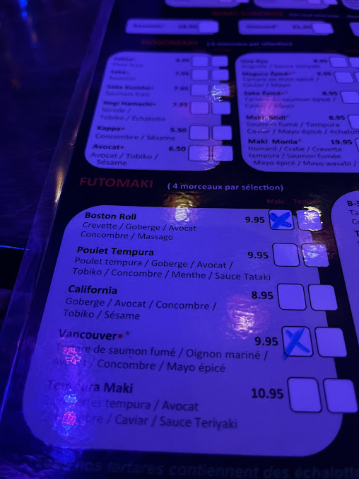 Menu Kimono Sushi - 26
