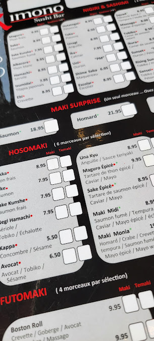 Menu Kimono Sushi - 27