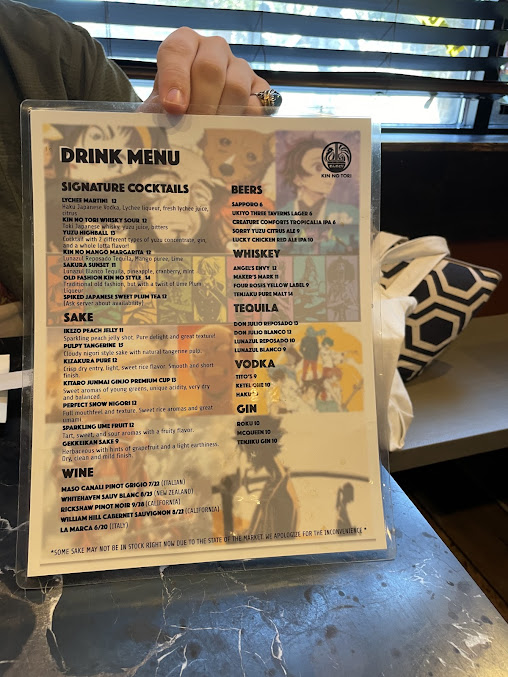 Menu Kin No Tori Ramen Bar Midtown Atlanta - 28