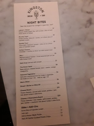 Menu Kingston Bread + Bar - 23