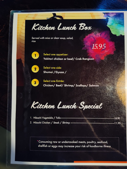 Menu Kumo Hibachi Sushi - 19