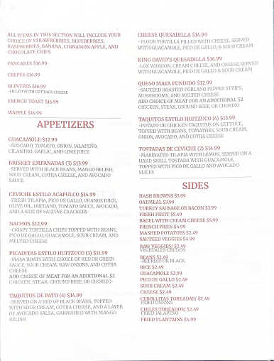 Menu La Casa De Isaac & Moishe - 22