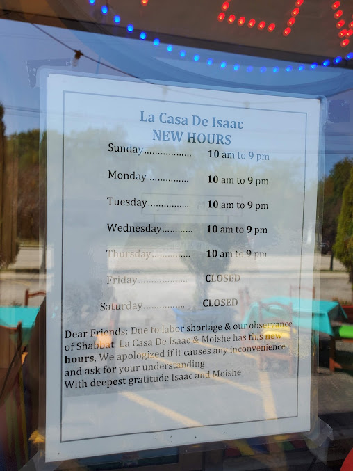 Menu La Casa De Isaac & Moishe - 25