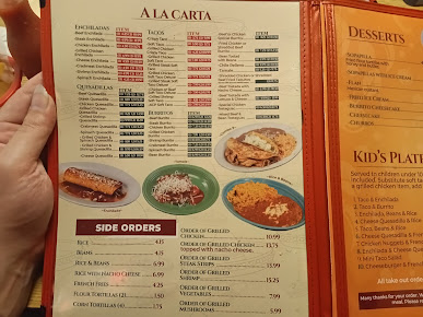 Menu La Cocina Mexican Restaurant Garner #6 - 22
