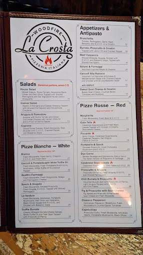 Menu La Crosta Woodfire Pizzeria Italiana - 20