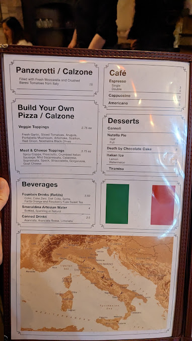 Menu La Crosta Woodfire Pizzeria Italiana - 22