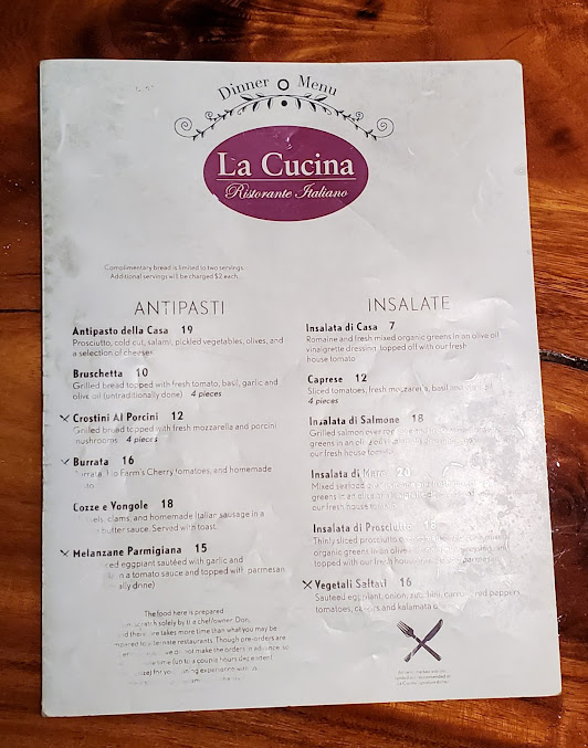 Menu La Cucina Ristorante Italiano - 24