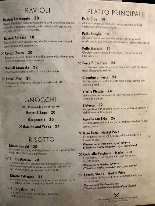 Menu La Cucina Ristorante Italiano - 25