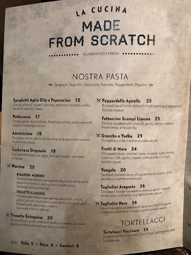 Menu La Cucina Ristorante Italiano - 26