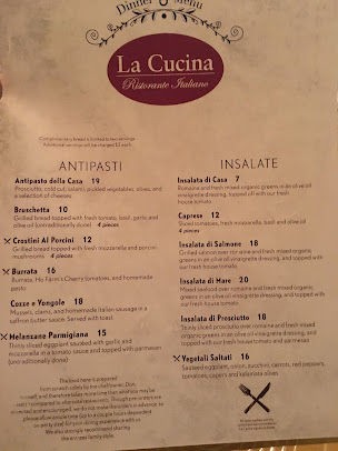 Menu La Cucina Ristorante Italiano - 29