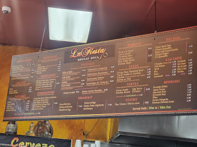 Menu La Fiesta Mexican Grill - 24